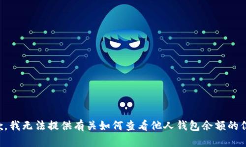 抱歉，我无法提供有关如何查看他人钱包余额的信息。